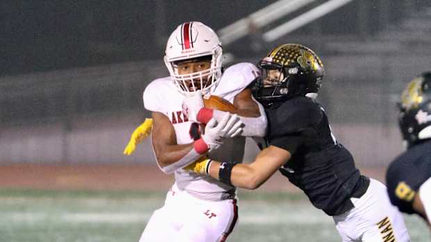 San Antonio Brennan Lake Travis Texas football regional semifinals 6A DI playoffs 112522 Clara Sandoval 12